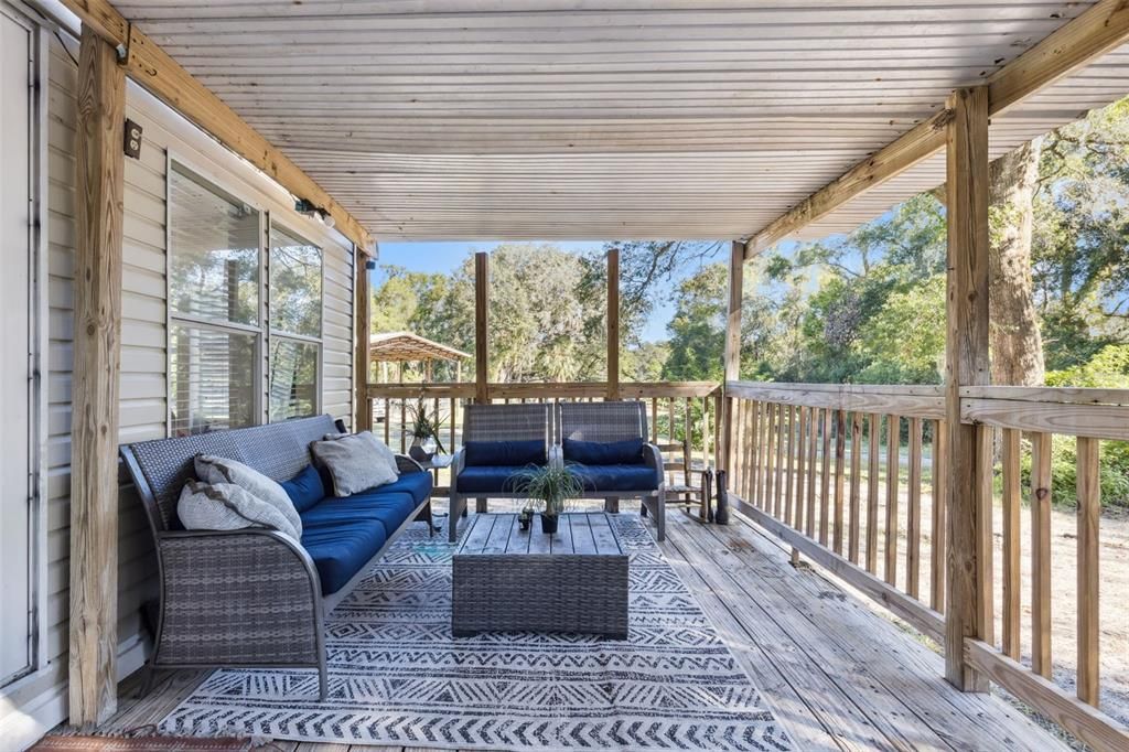 Exterior, Interior, Sun Room, Wood Texture Flooring