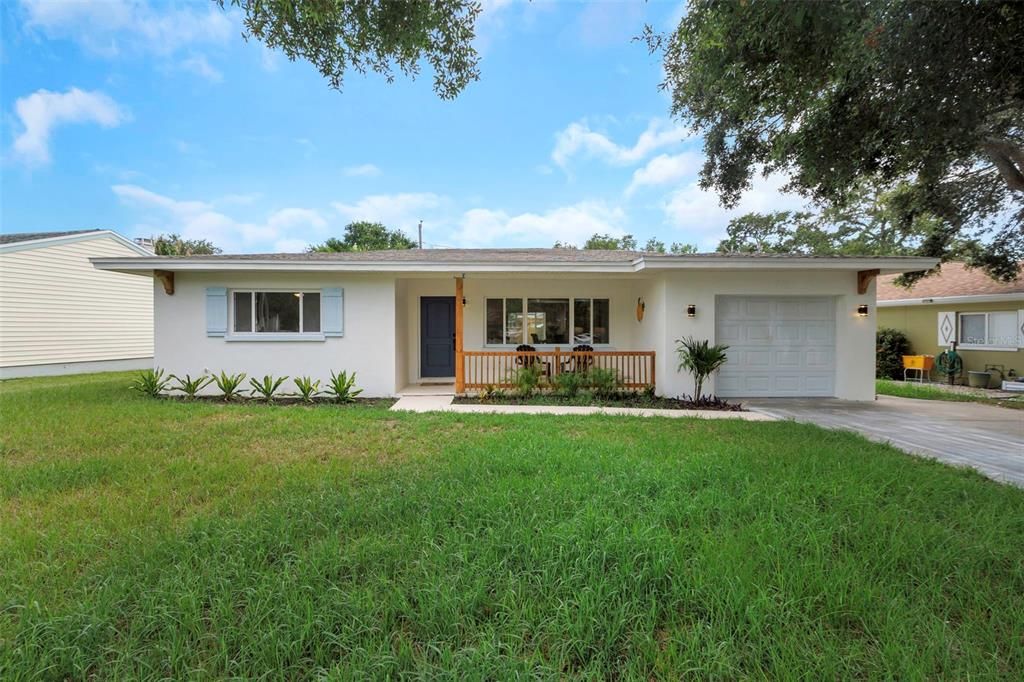Attached, Backyard, Exterior, Facade, Ranch