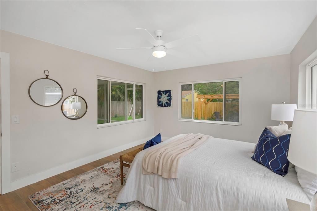 Bedroom, Interior, Wood Texture Flooring