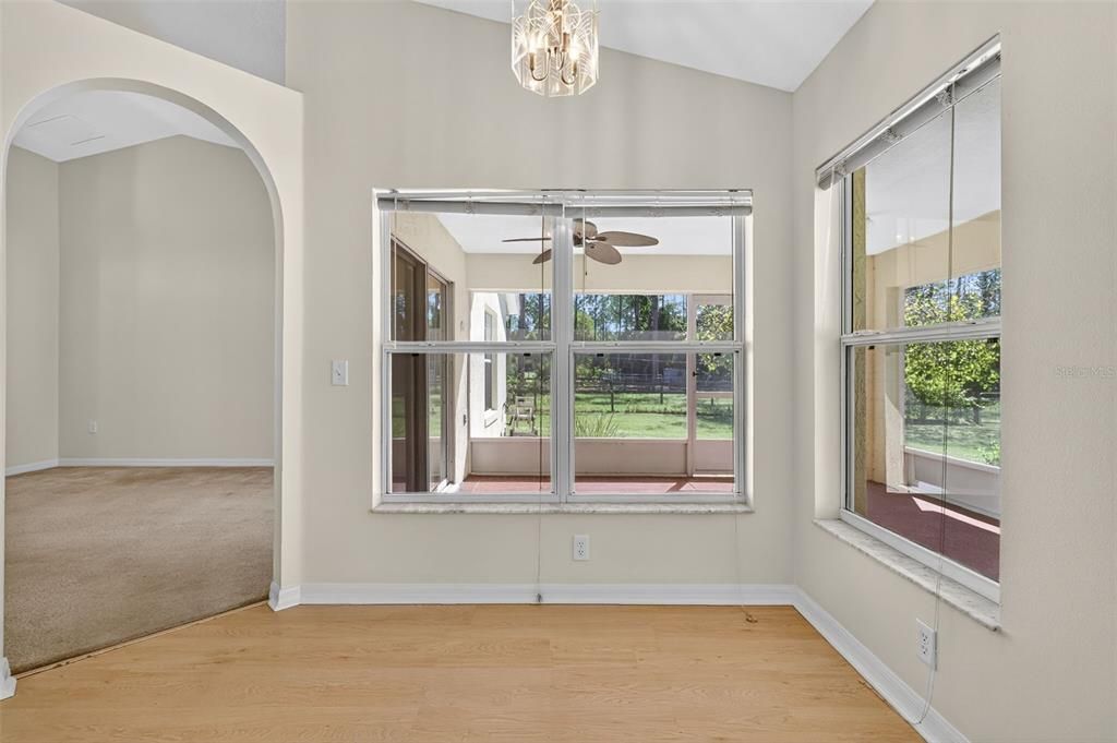 Empty room, Interior, Pendant Lights, Wood Texture Flooring