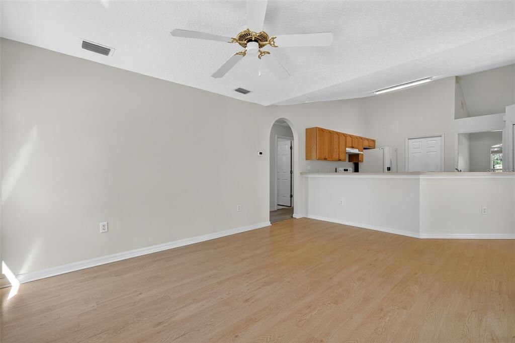 Empty room, Interior, Kitchen, Wood Texture Flooring