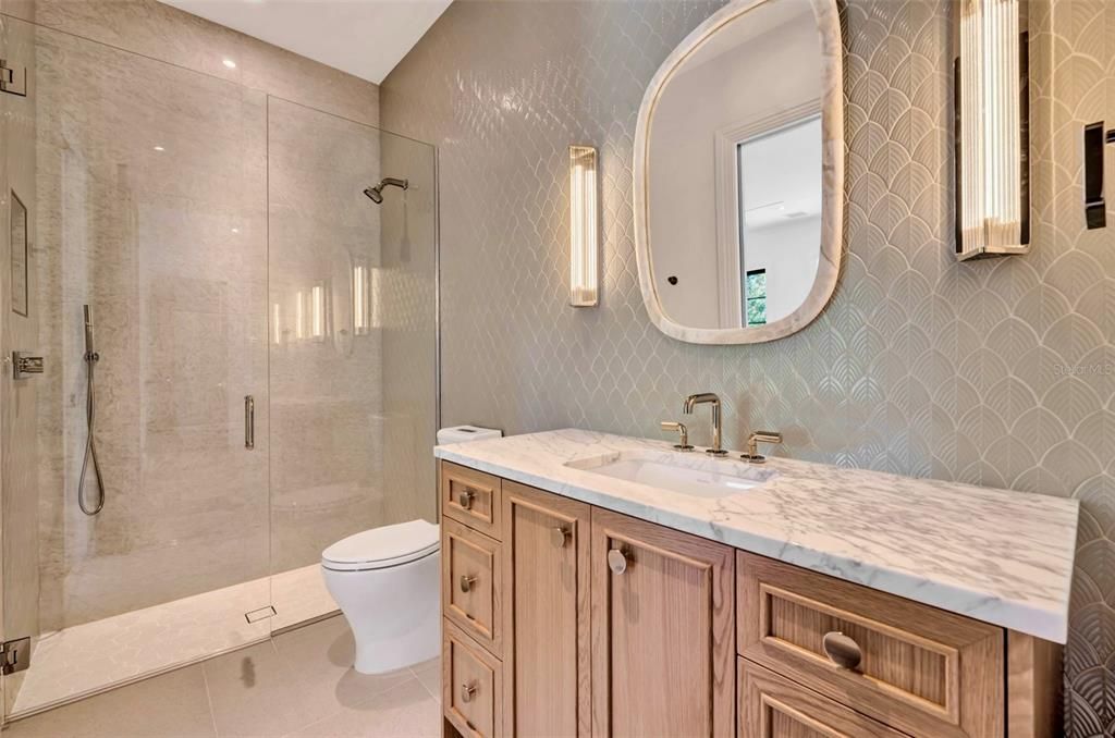 Bathroom, Glass Shower, Interior