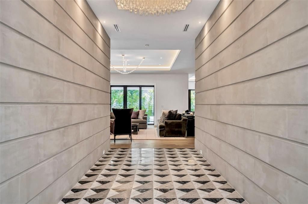 Chandelier, Interior, Recessed Lighting