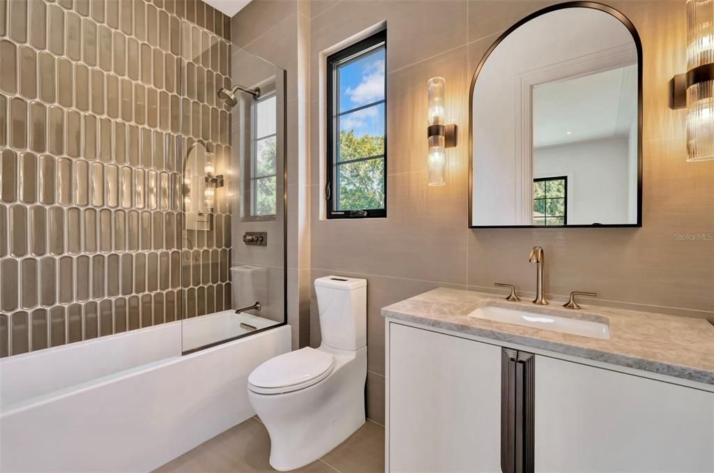 Bathroom, Glass Shower, Interior