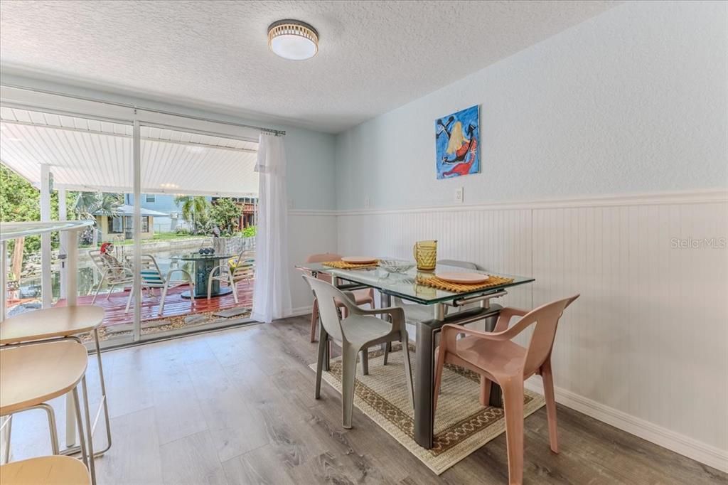 Dining room, Interior, Wood Texture Flooring