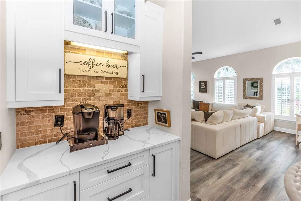 Interior, Stone Walls, Wood Texture Flooring