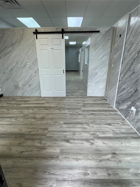 Interior, Marble Walls, Wood Texture Flooring