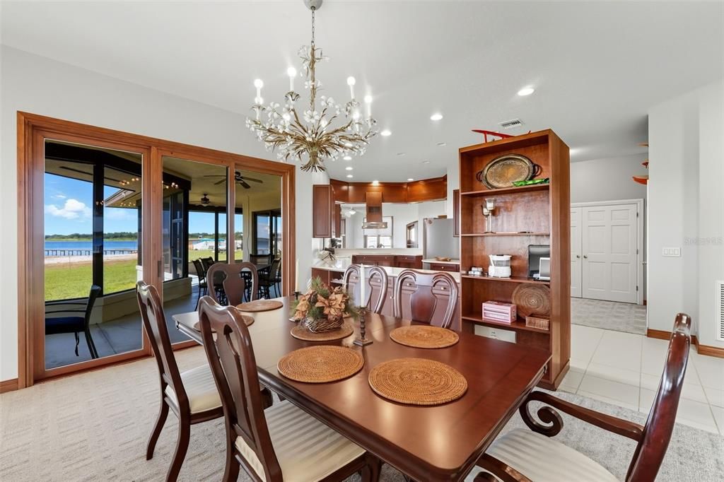 Chandelier, Dining room, Interior, Kitchen, Recessed Lighting, Water
