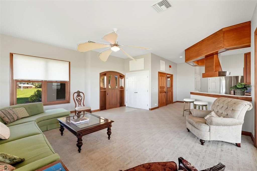 Interior, Living room, Recessed Lighting
