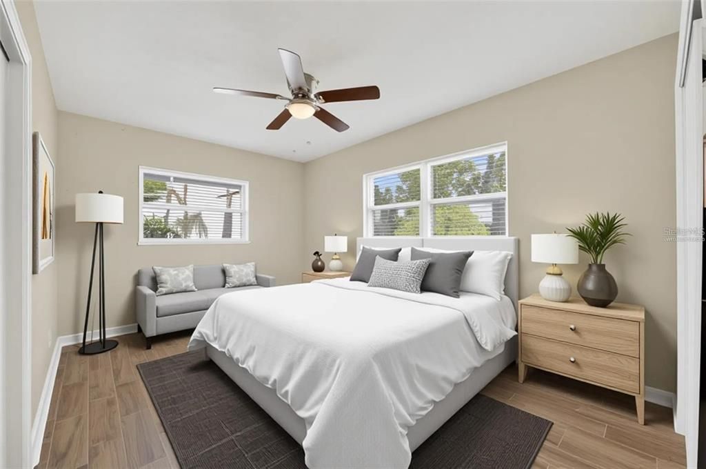 Bedroom, Interior, Wood Texture Flooring