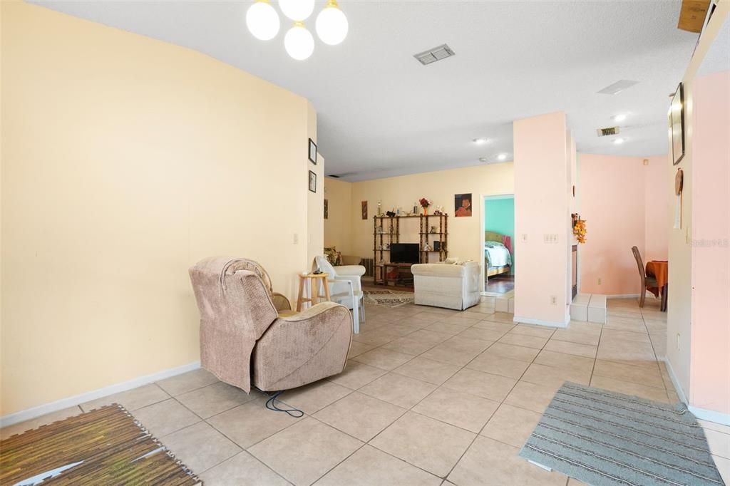 Interior, Living room, Recessed Lighting