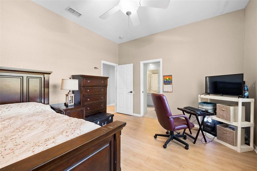 Bedroom, Home Office, Interior, Wood Texture Flooring