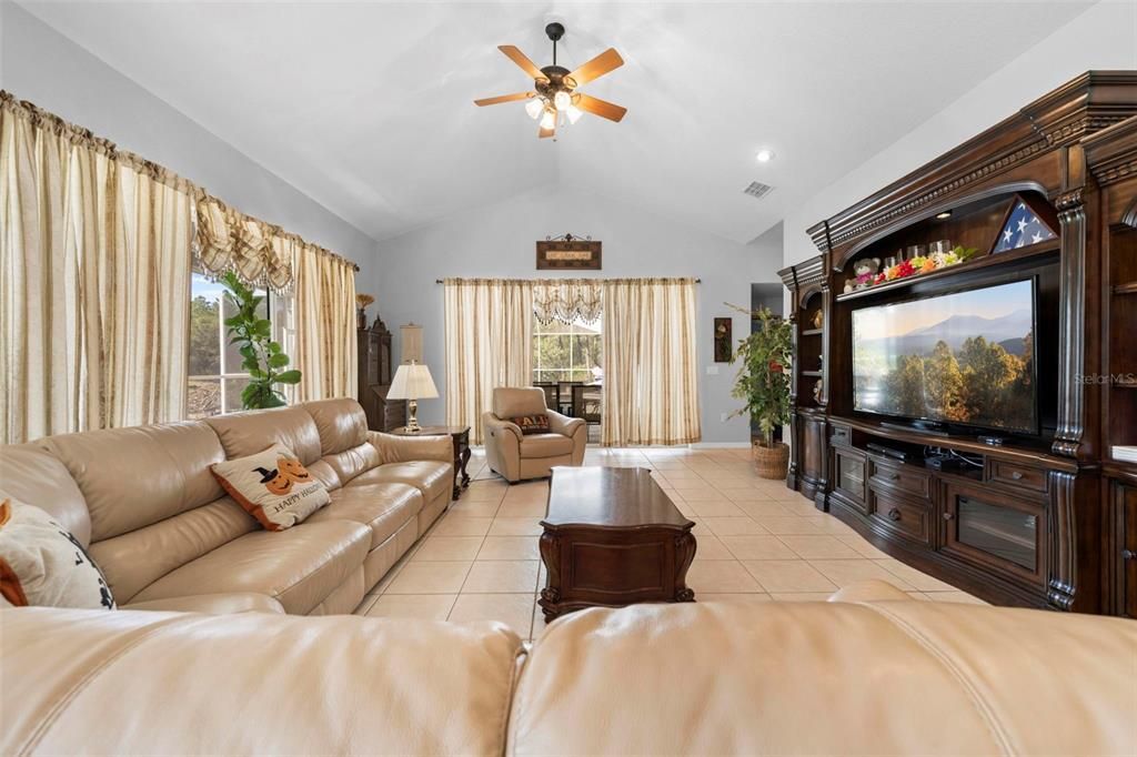 Interior, Living room, Recessed Lighting