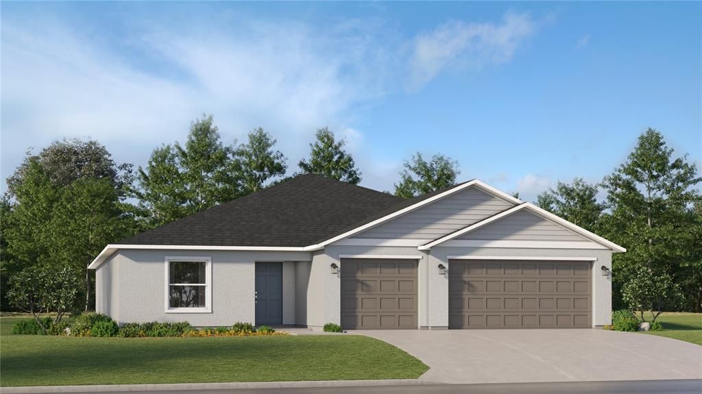 Attached, Exterior, Facade, Ranch