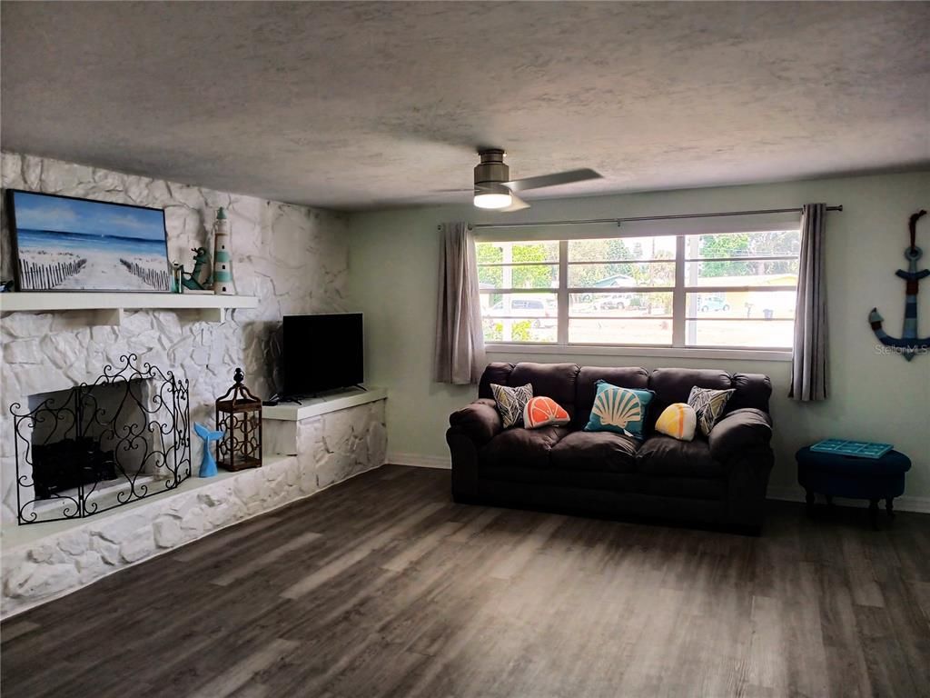 Fireplace, Interior, Living room, Wood Texture Flooring