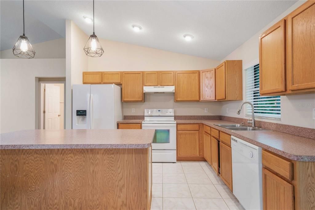 Interior, Kitchen, Pendant Lights, Recessed Lighting