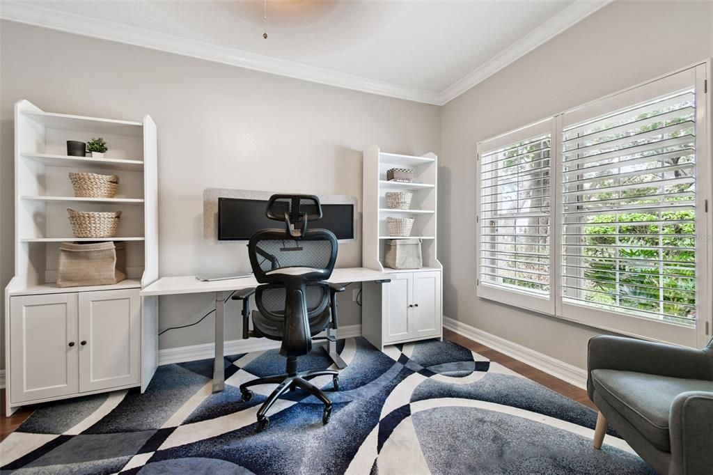 Home Office, Interior, Wood Texture Flooring