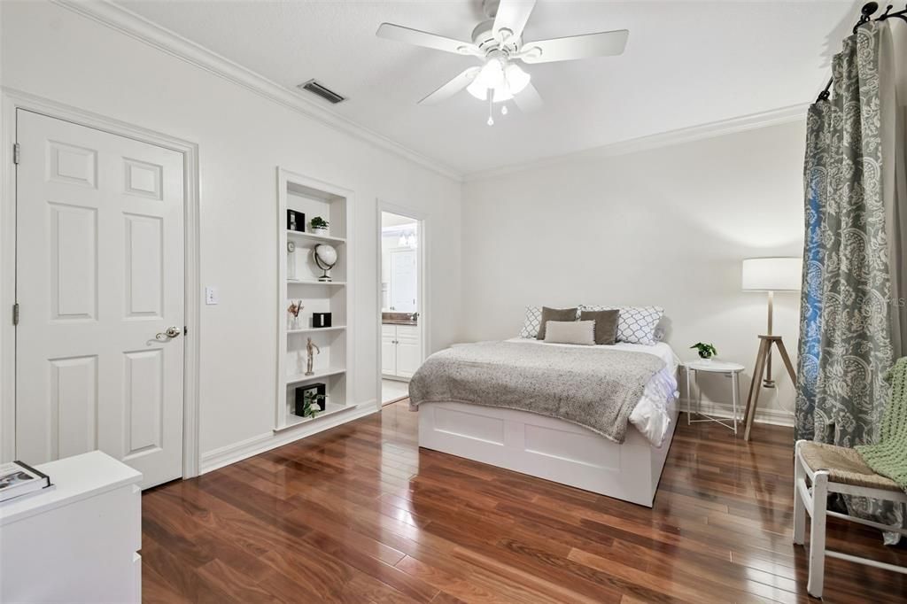 Bedroom, Interior, Wood Texture Flooring
