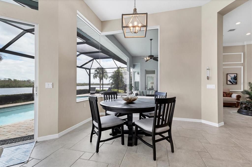 Dining room, Glass Ceilings, Interior, Recessed Lighting, Sun Room, Water
