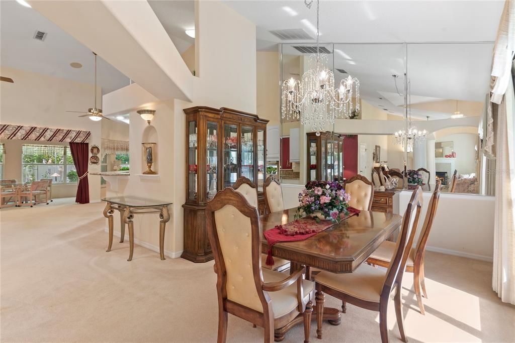 Chandelier, Dining room, Interior, Recessed Lighting