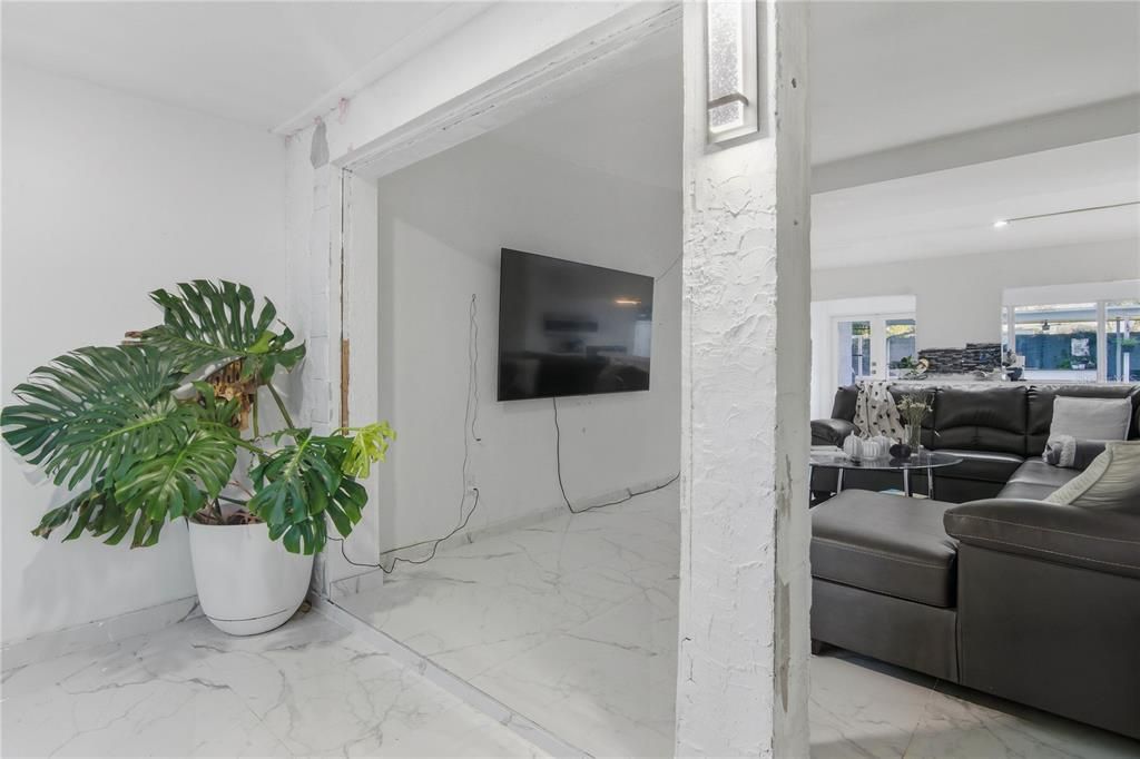 Interior, Living room, Marble, Recessed Lighting
