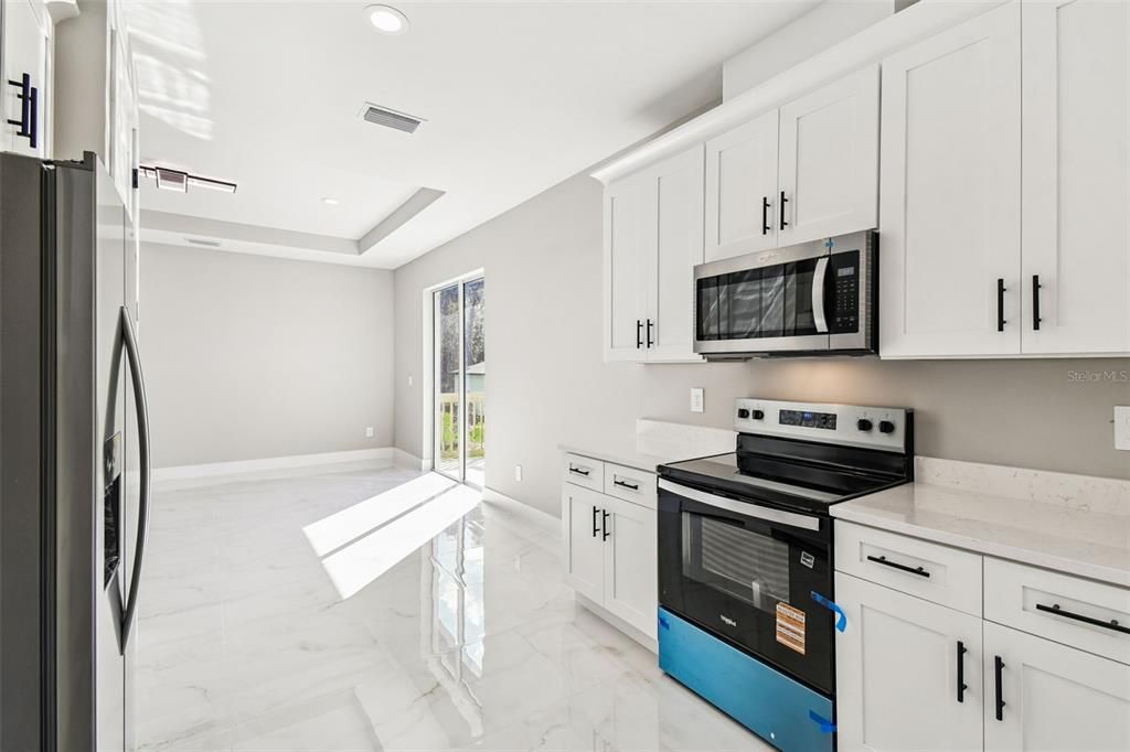 Interior, Kitchen, Marble, Recessed Lighting
