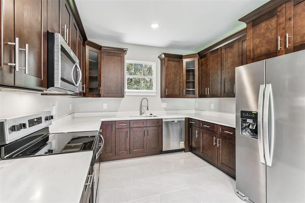 Interior, Kitchen, Recessed Lighting, Stainless Steel Appliances