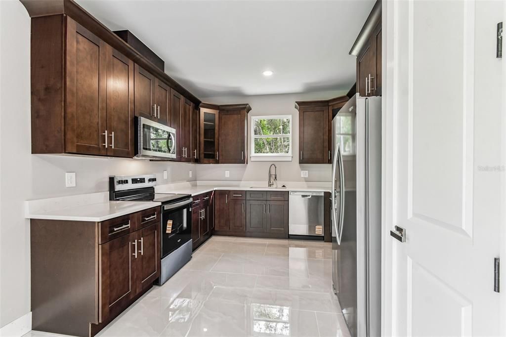 Interior, Kitchen, Recessed Lighting, Stainless Steel Appliances