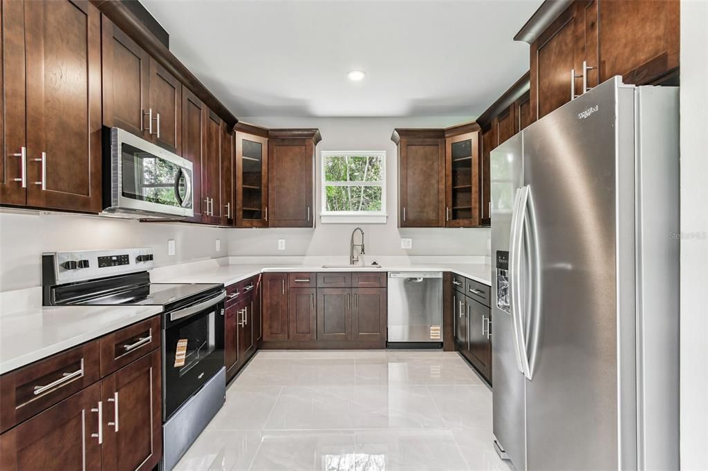 Interior, Kitchen, Recessed Lighting, Stainless Steel Appliances