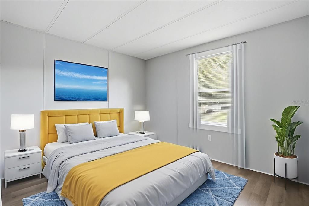Bedroom, Interior, Water, Wood Texture Flooring