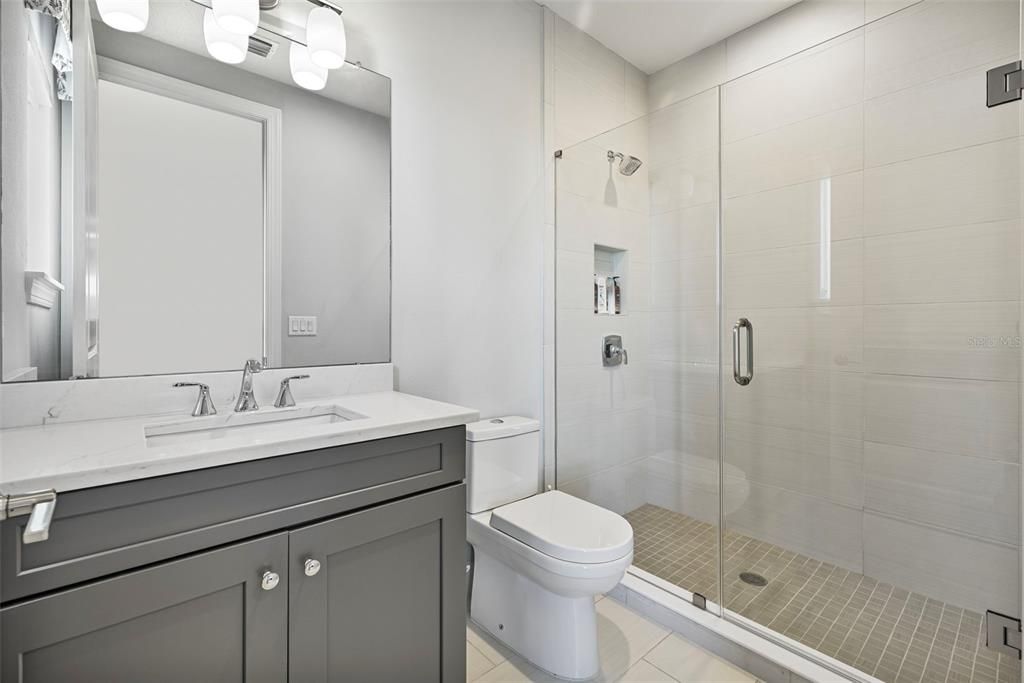 Bathroom, Glass Shower, Interior