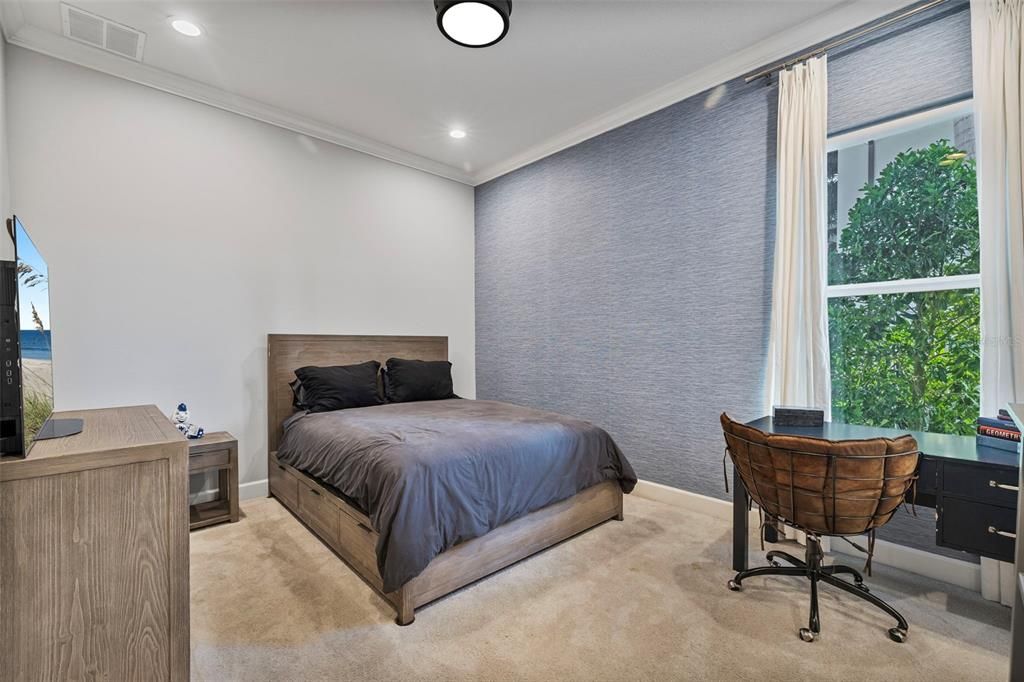 Bedroom, Home Office, Interior, Recessed Lighting