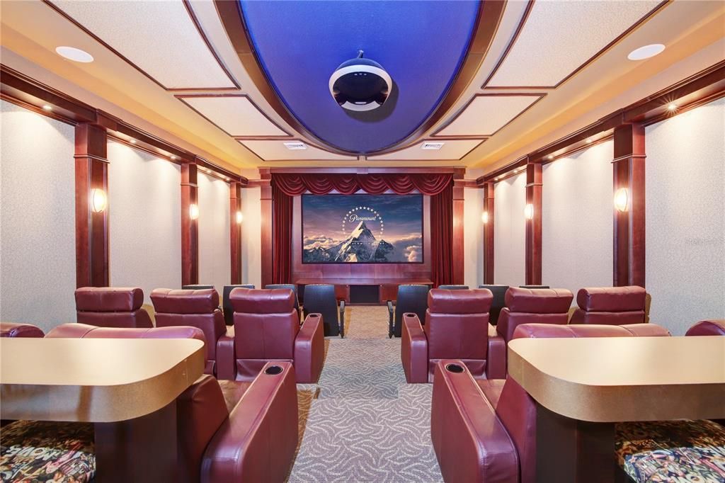 Home Theatre Room, Interior, Projection Screen, Recessed Lighting, Theatre Room