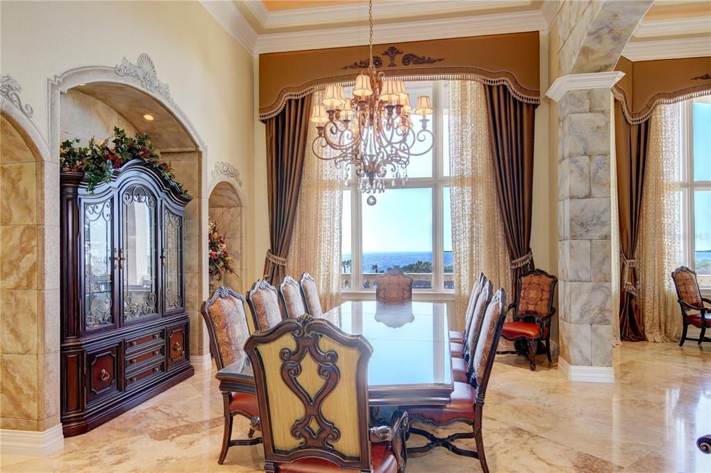 Chandelier, Dining room, Interior, Water