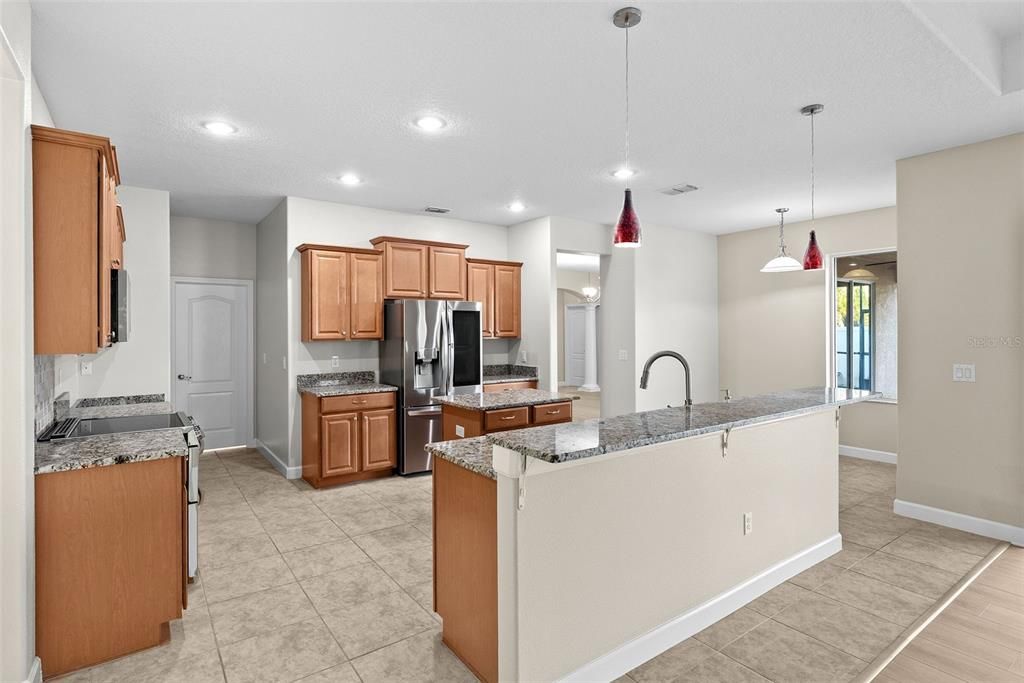 Interior, Kitchen, Pendant Lights, Recessed Lighting
