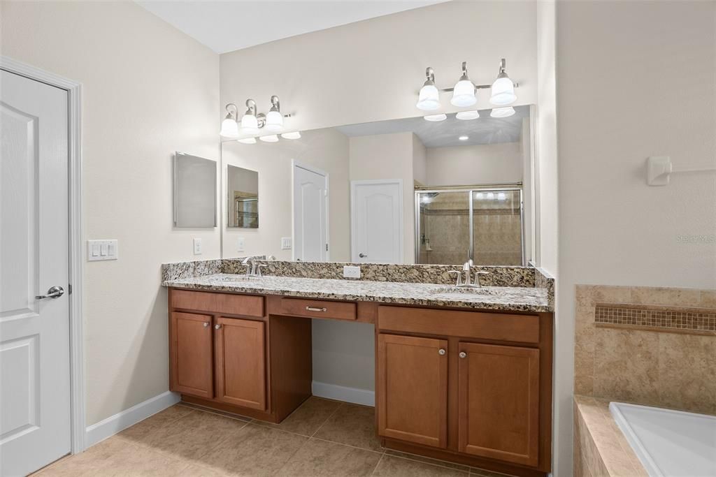 Bathroom, Dual Sink Vanities, Glass Shower, Interior