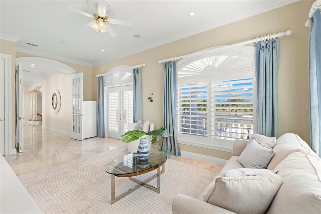 Interior, Living room, Recessed Lighting