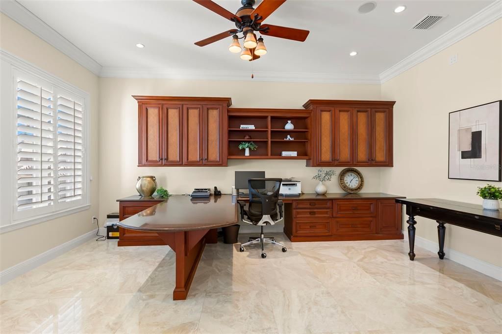 Home Office, Interior, Recessed Lighting