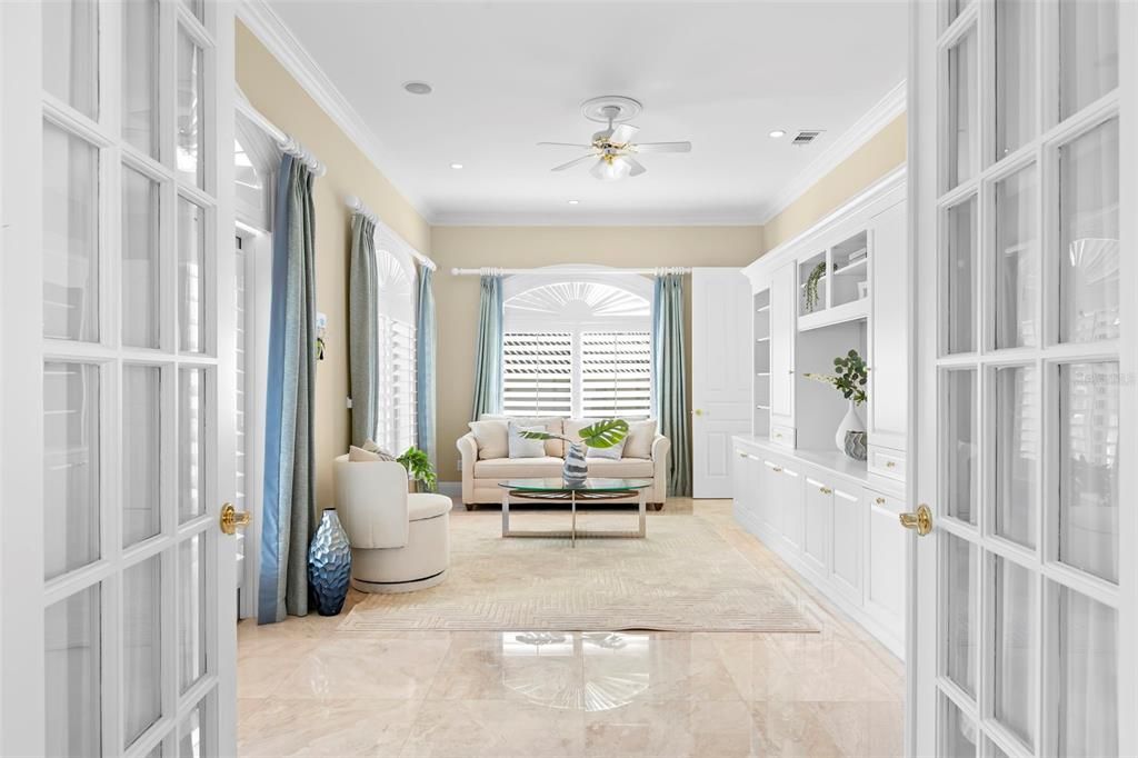 Interior, Living room, Recessed Lighting