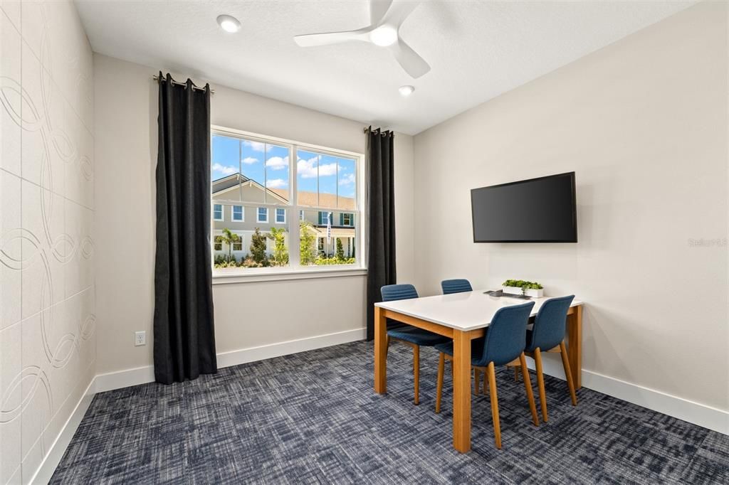 Home Office, Interior, Recessed Lighting