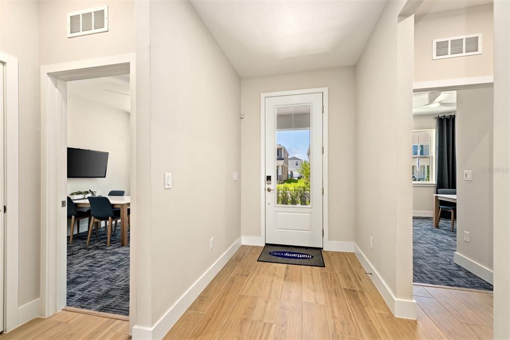 Dining room, Interior, Wood Texture Flooring