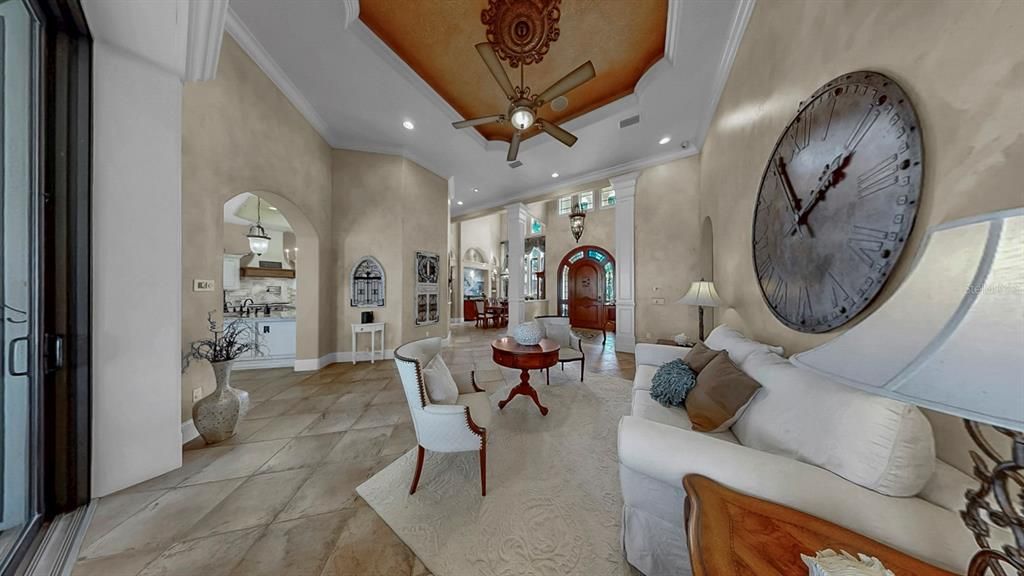 Interior, Living room, Recessed Lighting