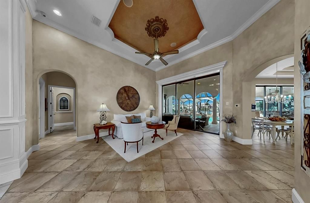 Dining room, Interior, Living room, Recessed Lighting