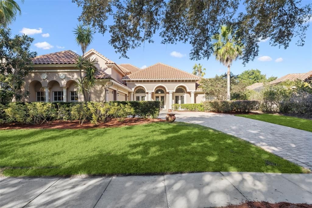 Backyard, Exterior, Facade, Mediterranean