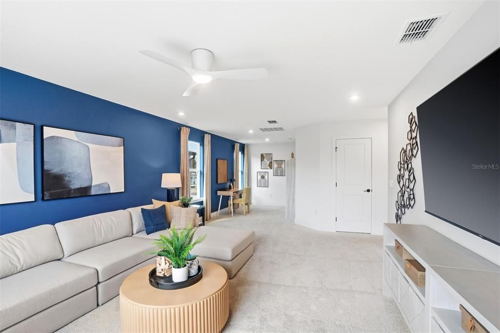 Interior, Living room, Recessed Lighting