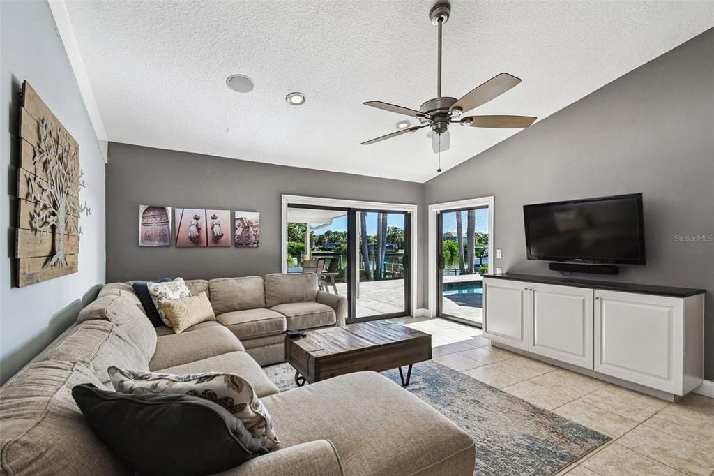 Interior, Living room, Recessed Lighting