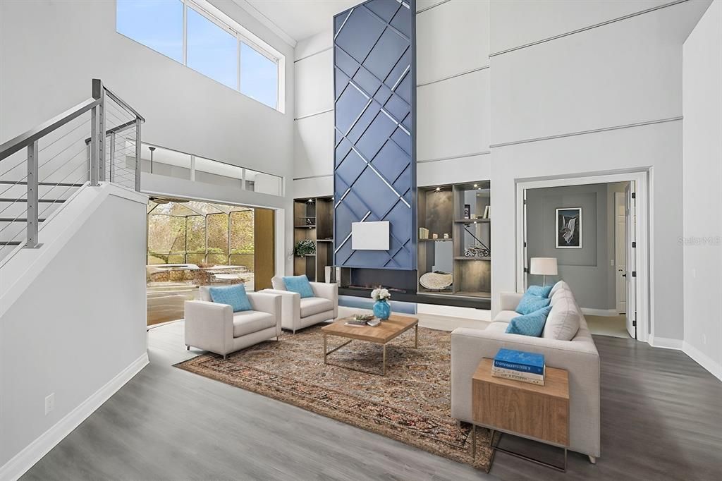 Interior, Living room, Wood Texture Flooring