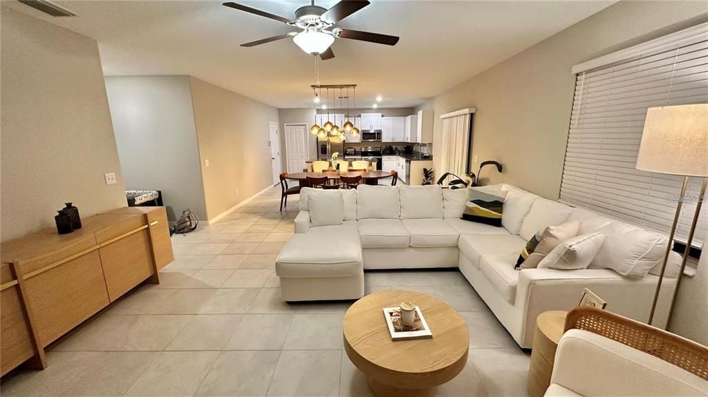 Dining room, Interior, Kitchen, Living room, Pendant Lights