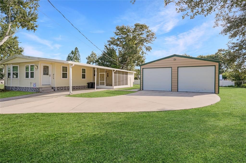 Backyard, Detached Garage, Exterior