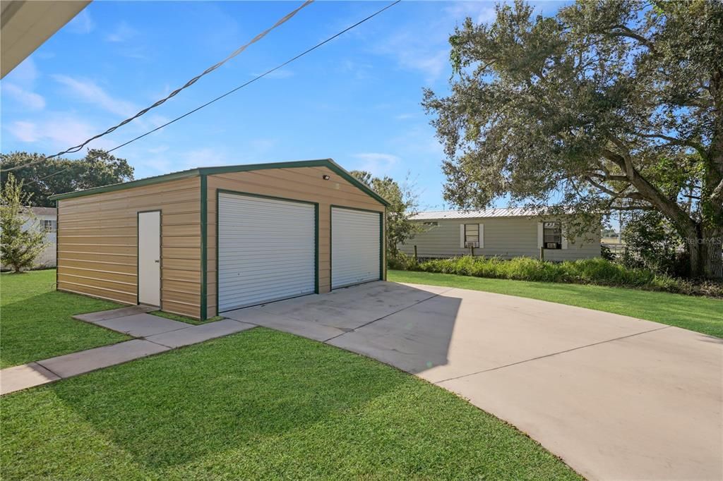 Backyard, Detached Garage, Exterior
